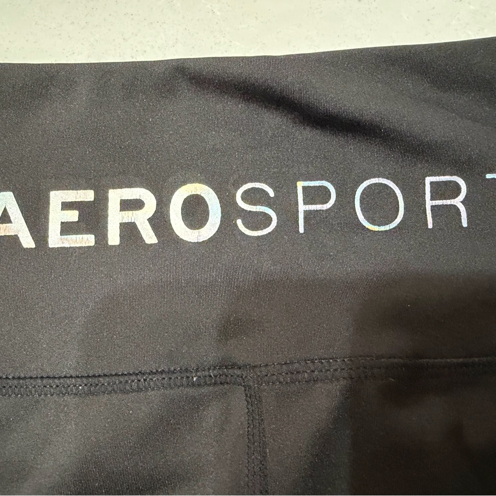 Aeropostale Women's Black Bike Shorts, XL - Picture 4 of 6